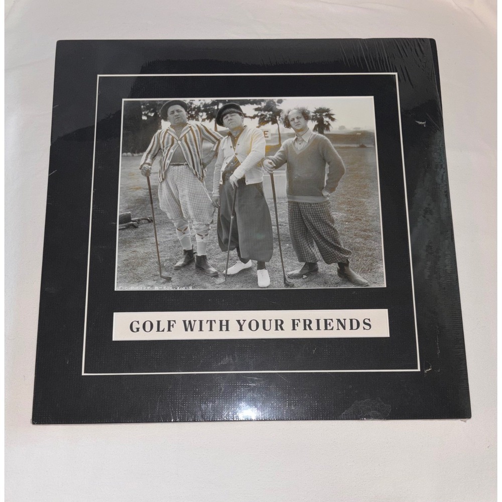 Three Stooges Golf With Your Friends Sealed Columbia Pictures Print